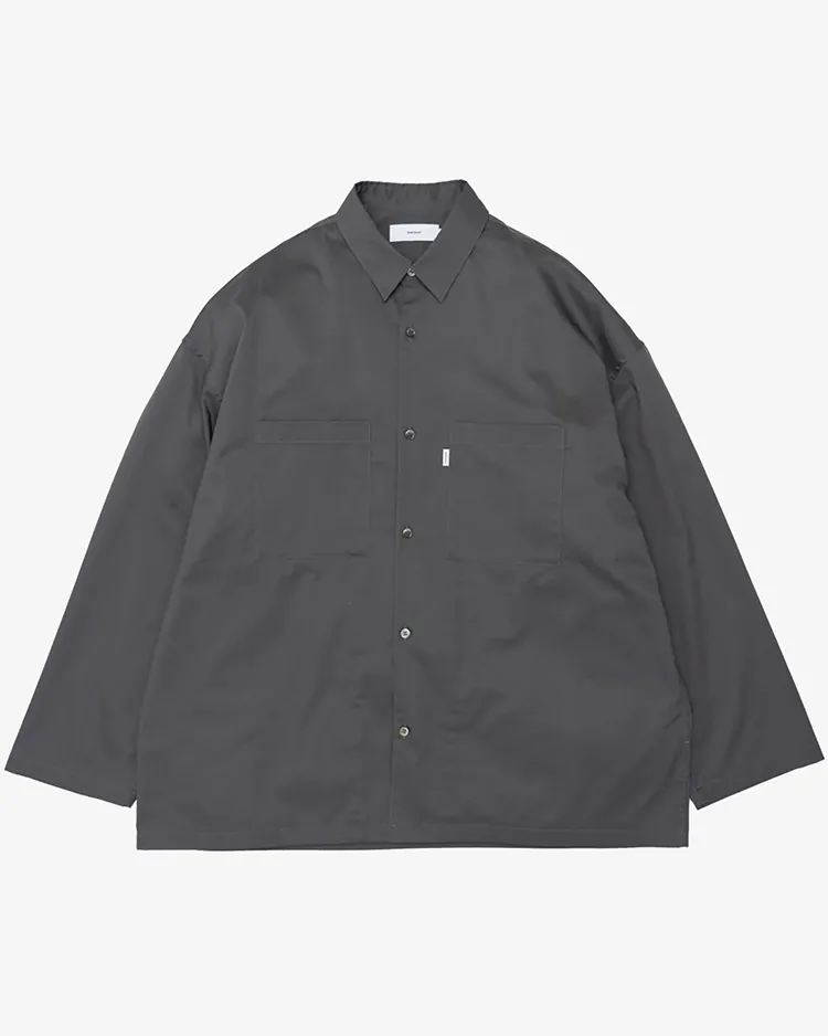 Graphpaper (MEN) / Solotex Twill L/S Oversized Box Shirt / GRAY