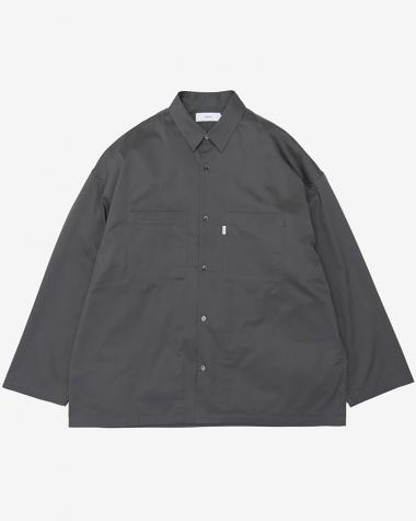  / Solotex Twill L/S Oversized Box Shirt / GRAY