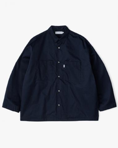  / Solotex Twill L/S Oversized Box Shirt / NAVY