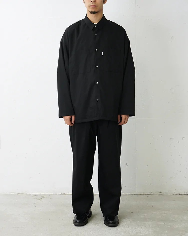 Solotex Twill L/S Oversized Box Shirt / BLACK | Graphpaper (MEN