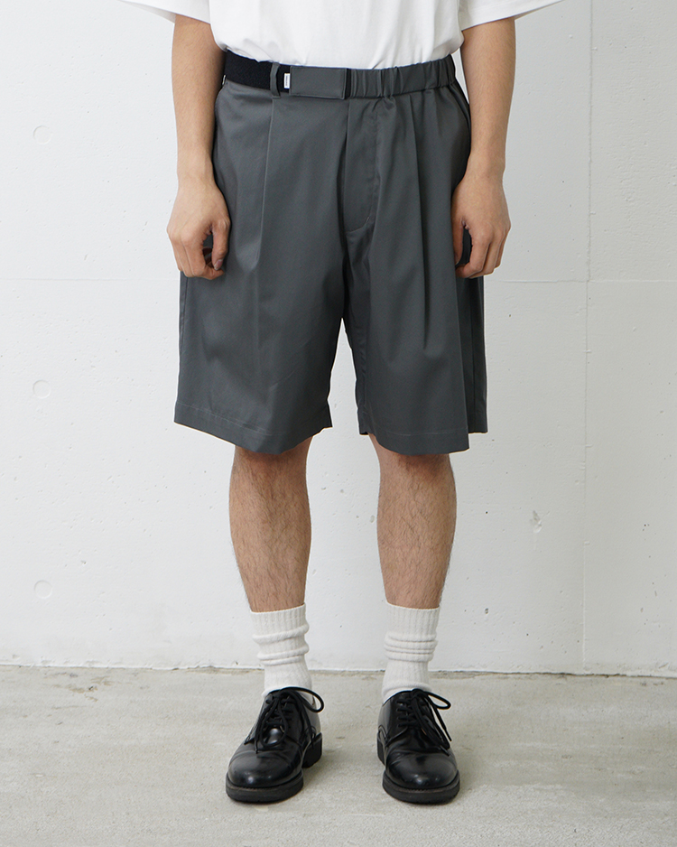Graphpaper (MEN) / Solotex Twill Wide Chef Shorts / GRAY