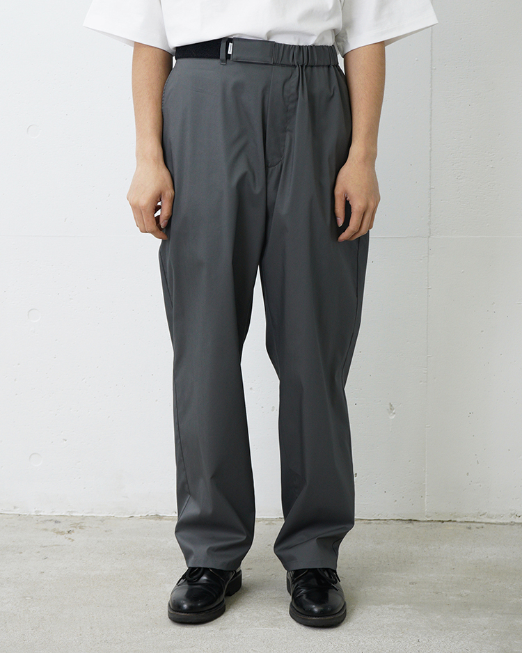 Graphpaper (MEN) / Solotex Twill Wide Tapered Chef Pants / GRAY