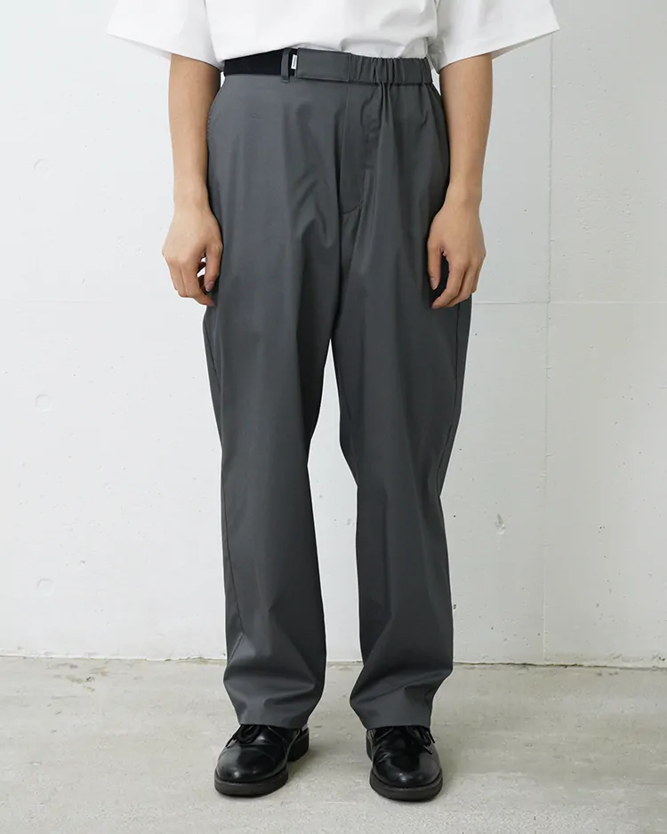 Graphpaper (MEN) / Solotex Twill Wide Tapered Chef Pants / GRAY