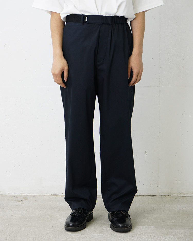 Graphpaper (MEN) / Solotex Twill Wide Tapered Chef Pants / NAVY