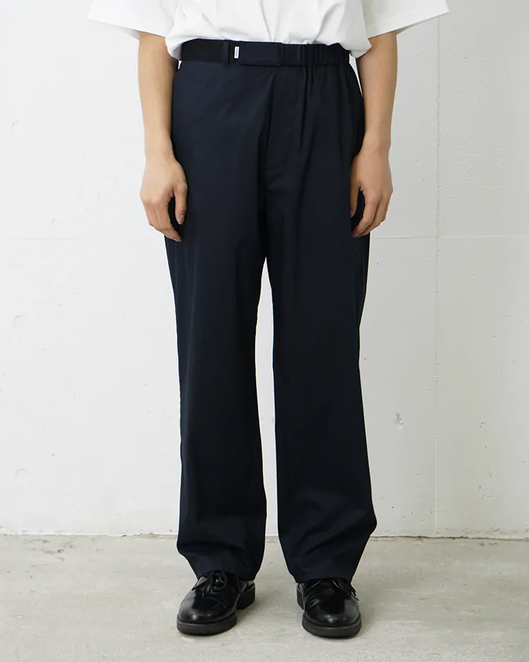 Graphpaper (MEN) / Solotex Twill Wide Tapered Chef Pants / NAVY