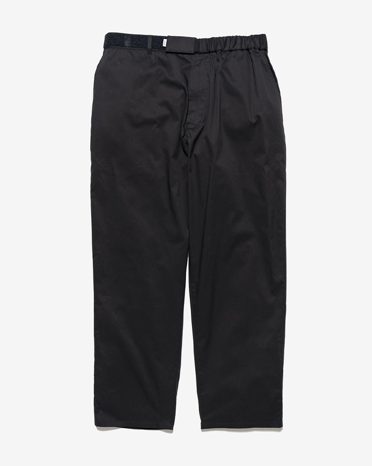Graphpaper (MEN) / Solotex Twill Wide Tapered Chef Pants / BLACK