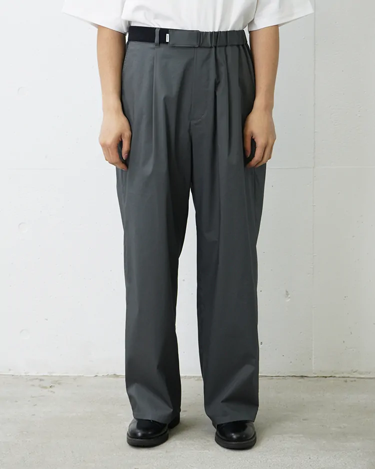 Graphpaper (MEN) / Solotex Twill Wide Chef Pants / GRAY