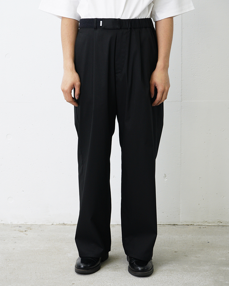 Graphpaper (MEN) / Solotex Twill Wide Chef Pants / BLACK