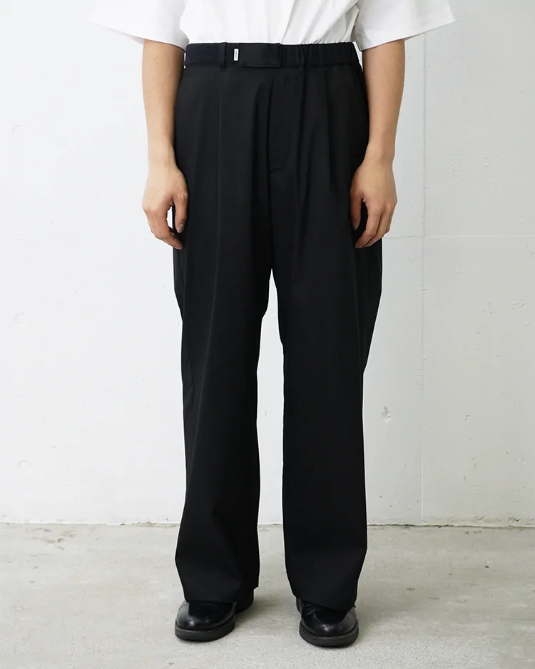 Graphpaper (MEN) / Solotex Twill Wide Chef Pants / BLACK