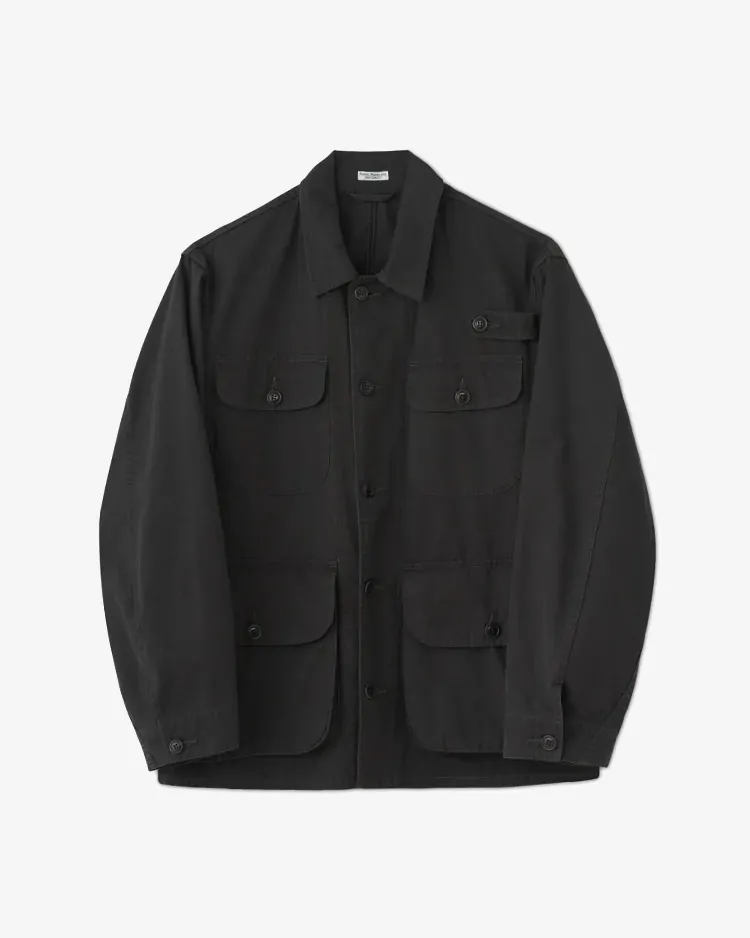 PHIGVEL / POPLIN CLOTH UTILITY JACKET / FADED CHARCOAL