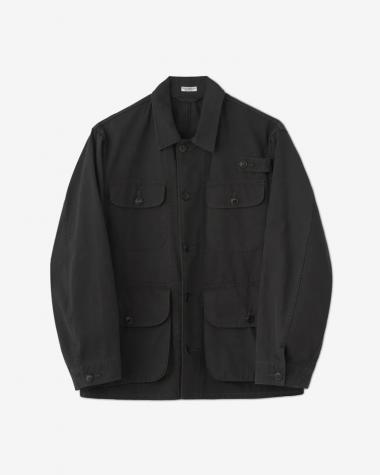 PHIGVEL / POPLIN CLOTH UTILITY JACKET / FADED CHARCOAL