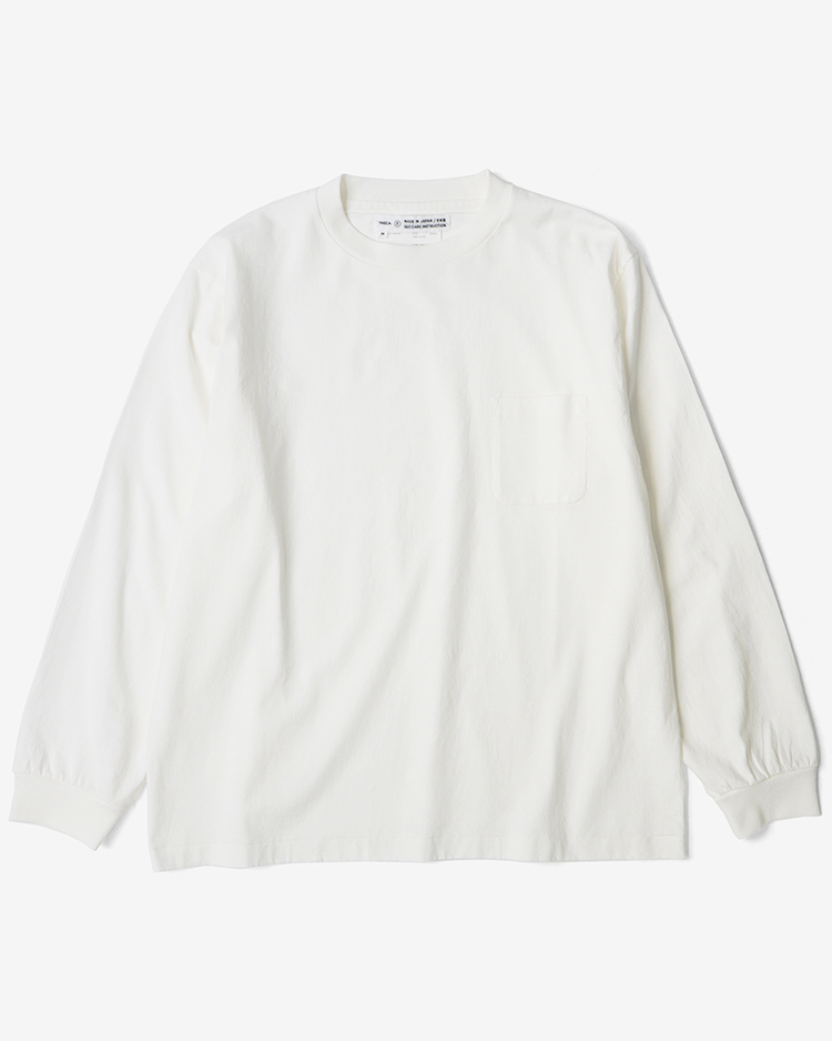 YAECA (MEN) / Dry-Touch Long Sleeve T-Shirt / WHITE