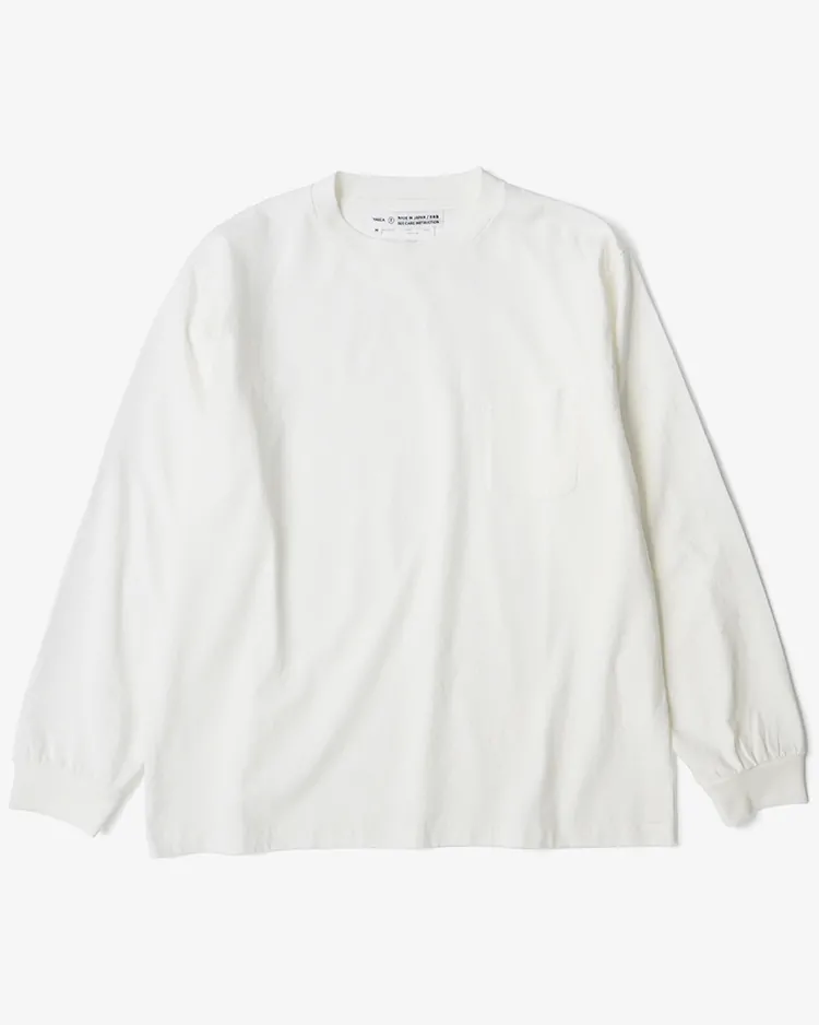 YAECA (MEN) / Dry-Touch Long Sleeve T-Shirt / WHITE