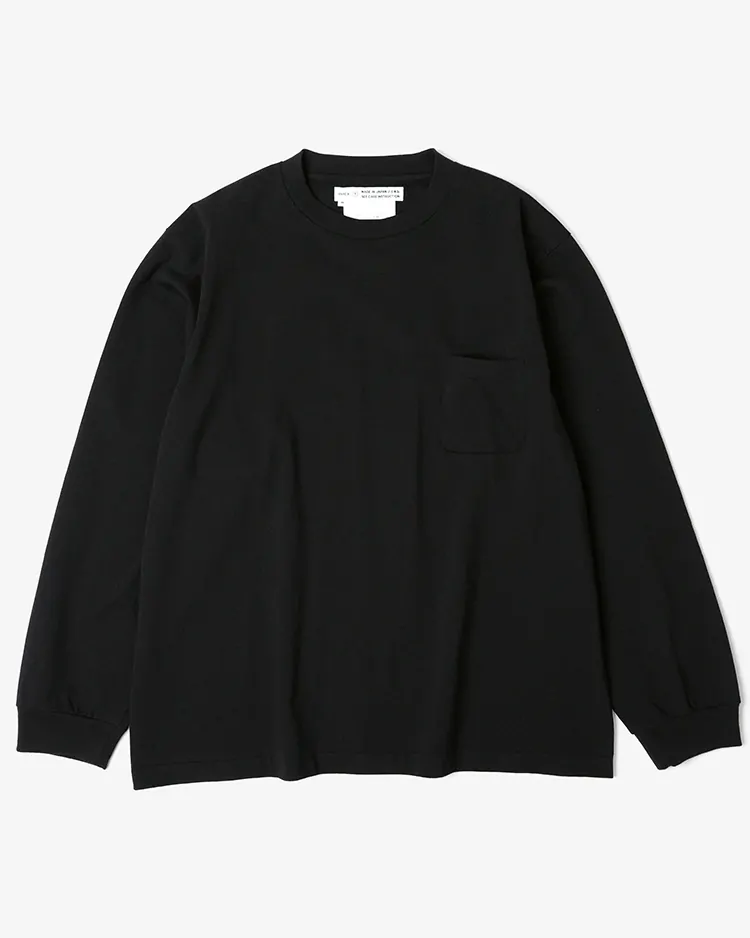 YAECA (MEN) / Dry-Touch Long Sleeve T-Shirt / BLACK