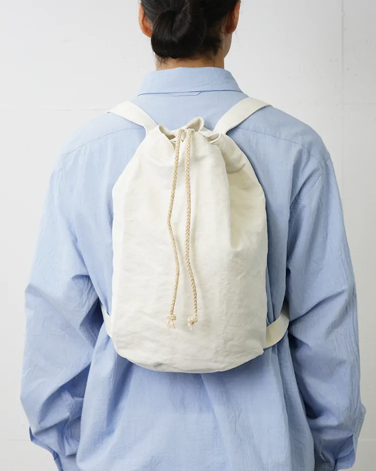YAECA (WOMEN) / Drawstring Backpack / WHITE