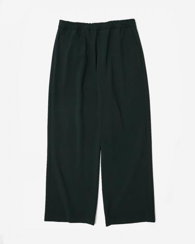  / WOOL WIDE EASY PANTS  / DARK TEAL		