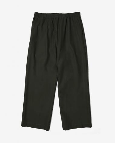 Dice&Dice / HIGH TWIST COTTON TWILL WIDE EASY PANTS / DARK CHARCOAL		