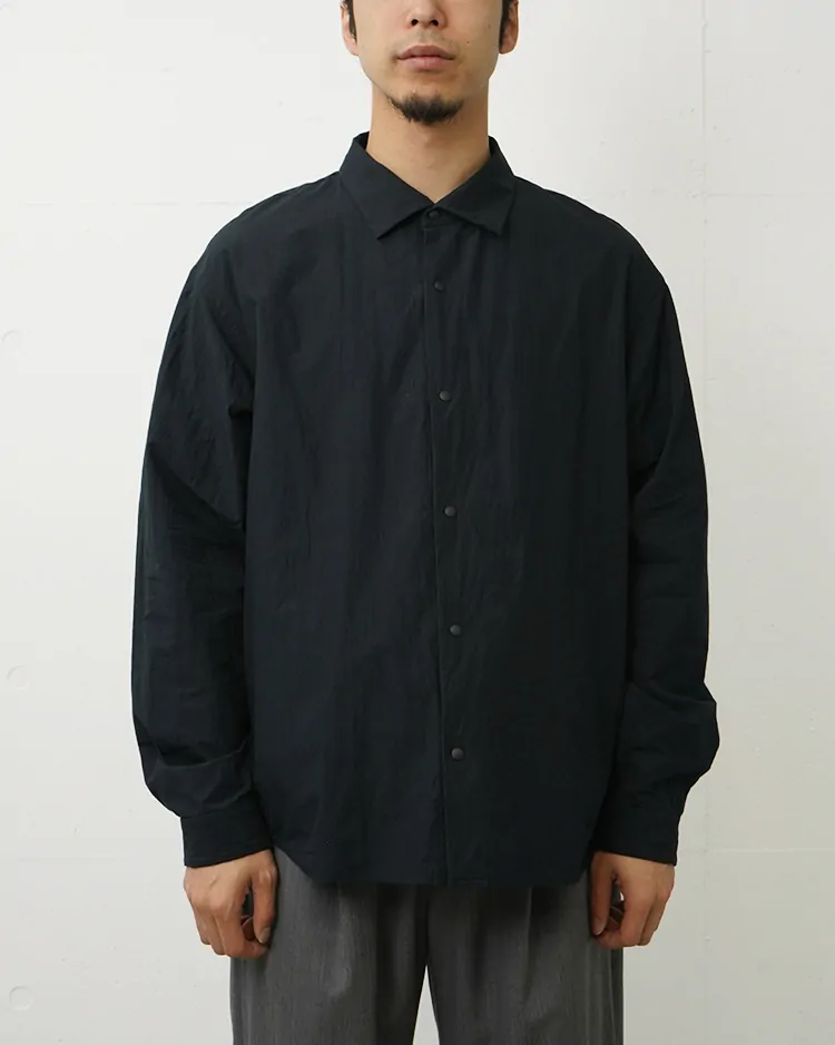 YAECA (MEN) / L/S Comfort Shirt-Extra Wide  / D.NAVY