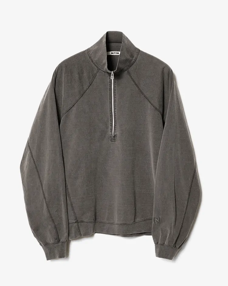 NTN / N1 HALF ZIP L/S PULLOVER / STONE
