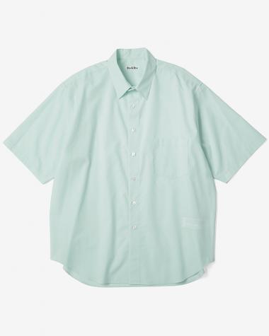 Dice&Dice / COTTON BROAD REGULAR COLLAR S/S SHIRT / PALE GREEN