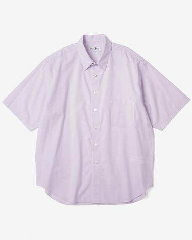 Dice&Dice / COTTON BROAD REGULAR COLLAR S/S SHIRT / PALE PURPLE	