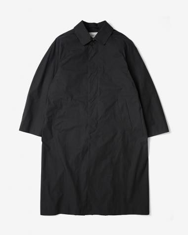 YAECA (MEN) / SOUTIEN COLLAR COAT - LONG / BLACK