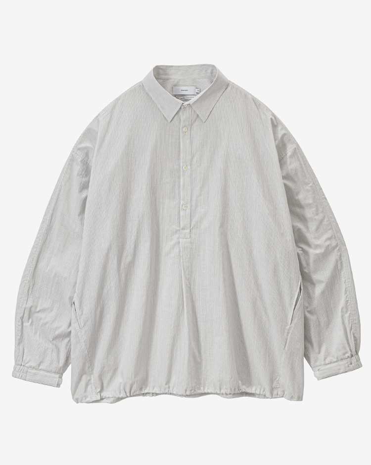 Graphpaper (MEN) / Seersucker Pullover Shirt / WHITE