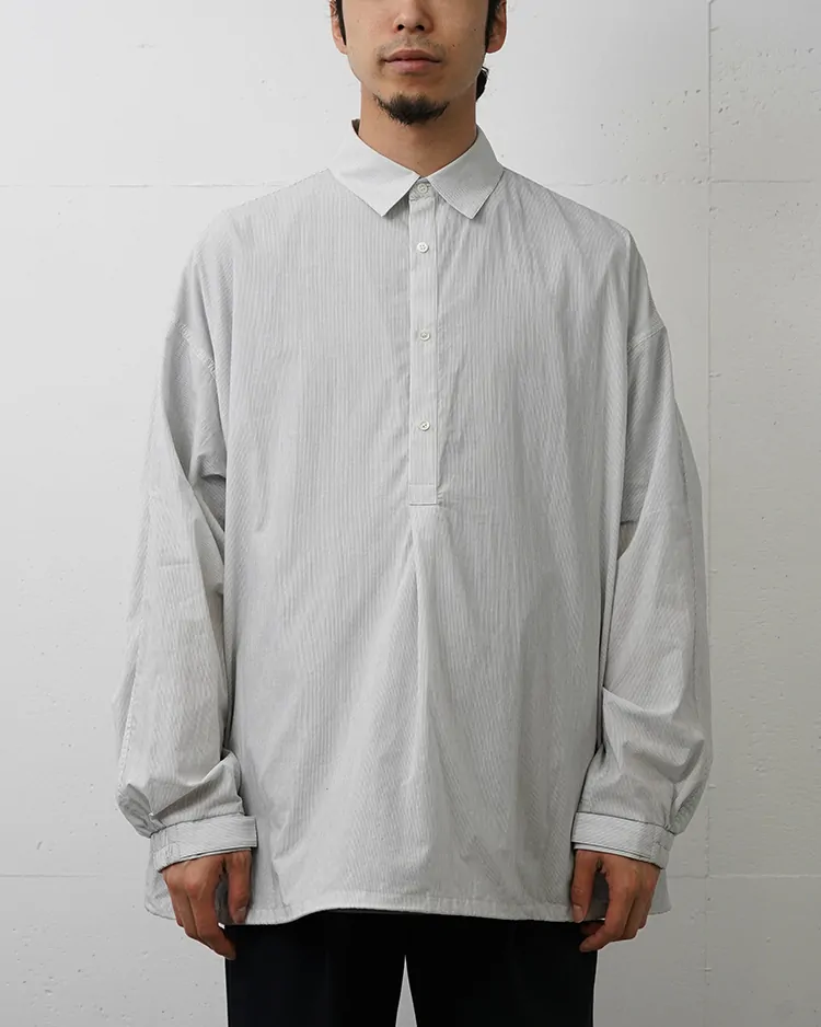 Graphpaper (MEN) / Seersucker Pullover Shirt / WHITE