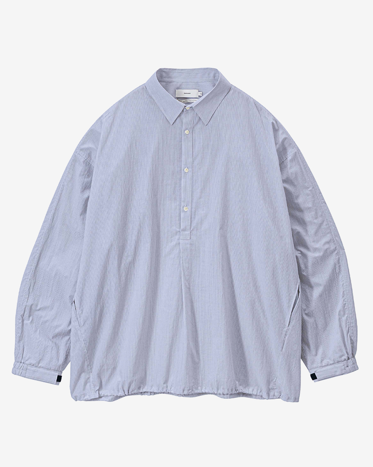 Graphpaper (MEN) / Seersucker Pullover Shirt / BLUE