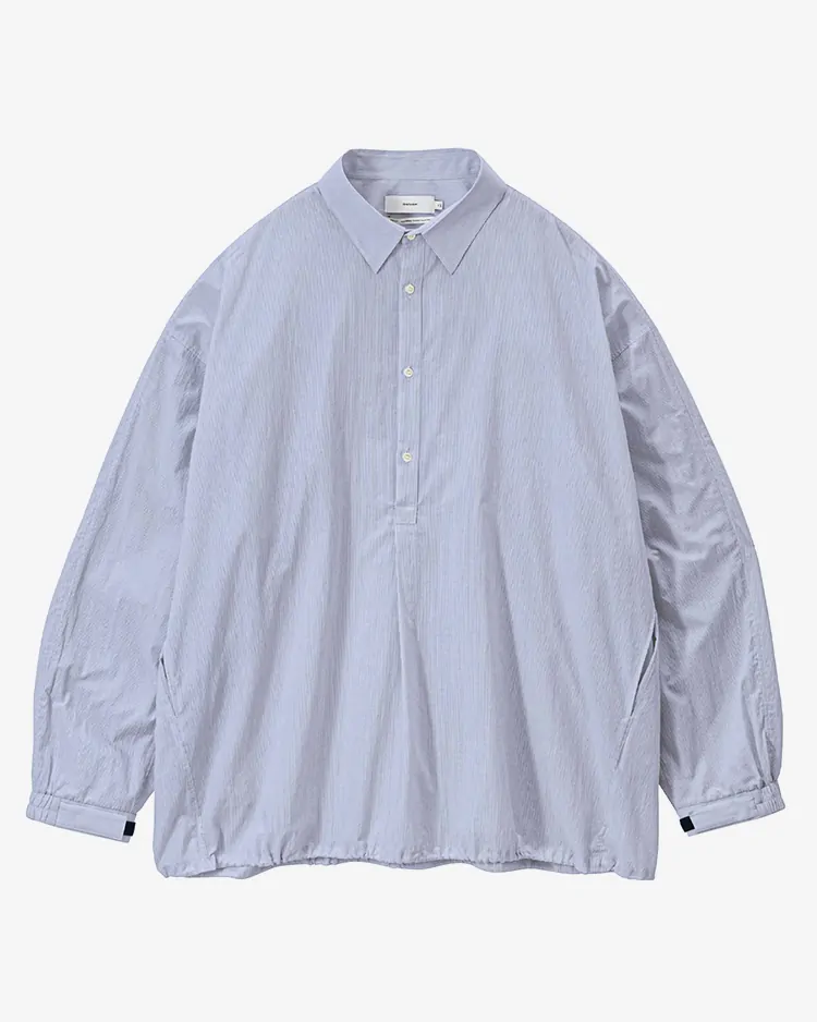 Graphpaper (MEN) / Seersucker Pullover Shirt / BLUE