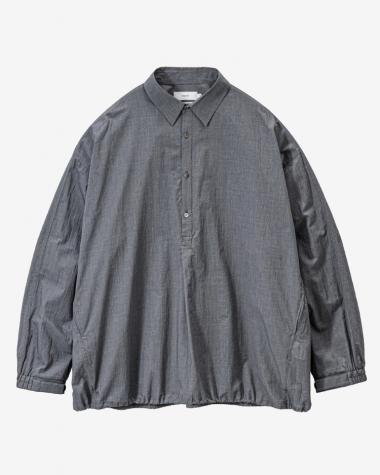 Graphpaper (MEN) / Seersucker Pullover Shirt / GRAY
