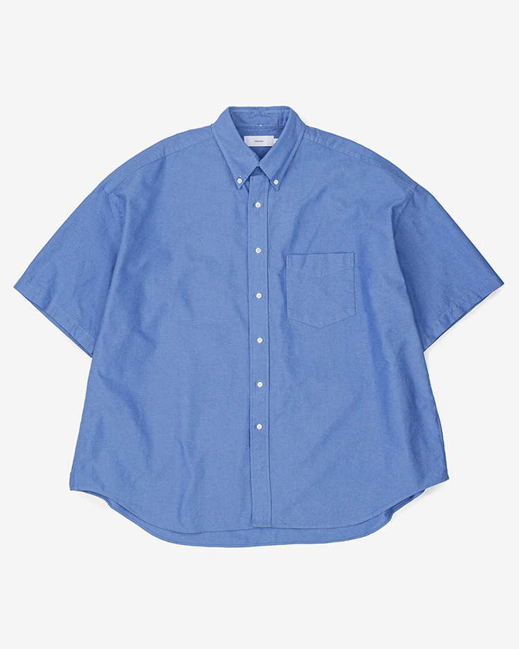 Graphpaper (MEN) / Oxford S/S Oversized B.D Shirt / SAX