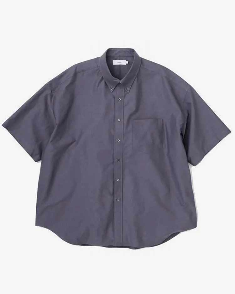 Graphpaper (MEN) / Oxford S/S Oversized B.D Shirt / GRAY