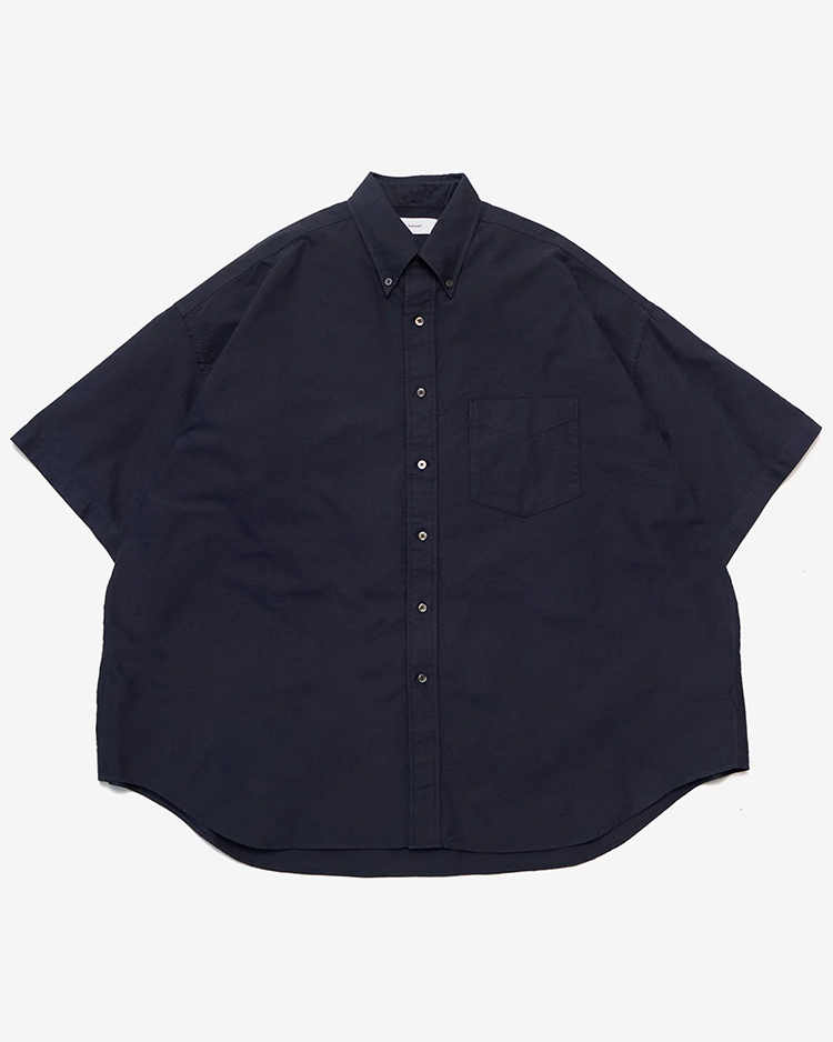 Graphpaper (MEN) / Oxford S/S Oversized B.D Shirt / NAVY
