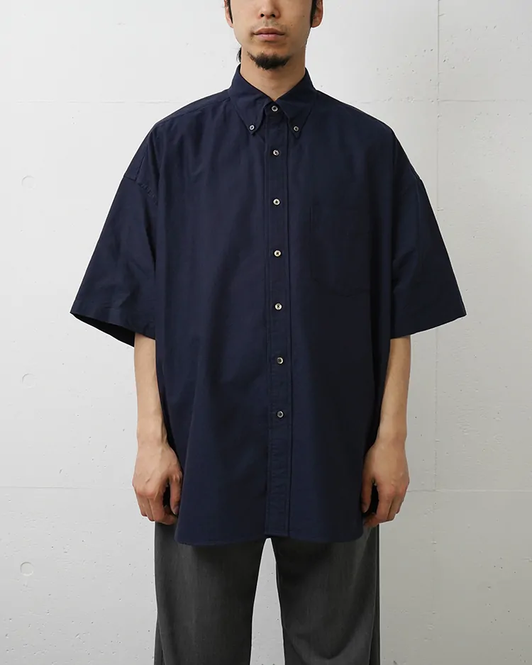 Graphpaper (MEN) / Oxford S/S Oversized B.D Shirt / NAVY