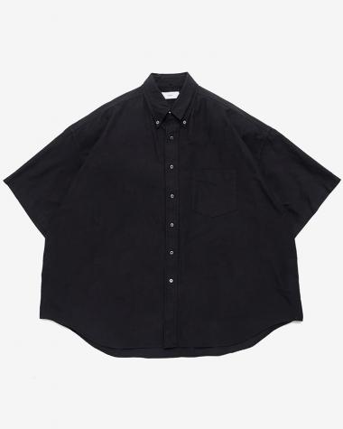Graphpaper (MEN) / Oxford S/S Oversized B.D Shirt / BLACK