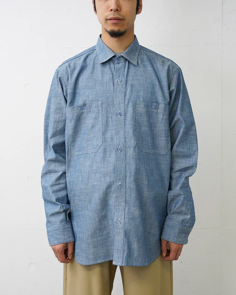 YAECA (MEN) / USN Shirt / INDIGO