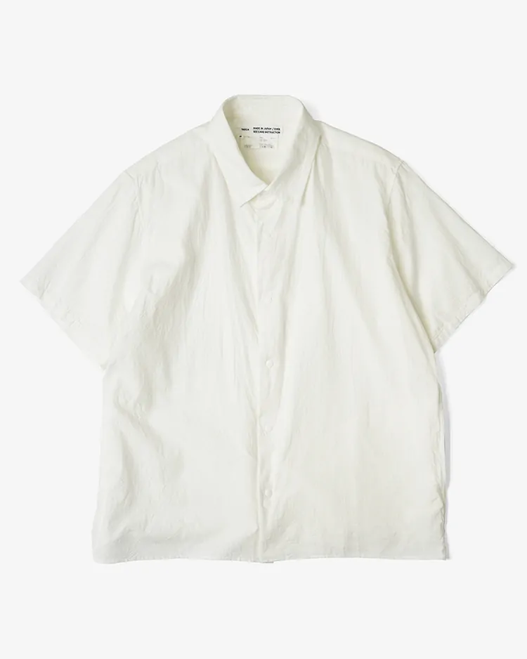 YAECA (MEN) / Comfort Shirt-Relaxed Square S/S / WHITE