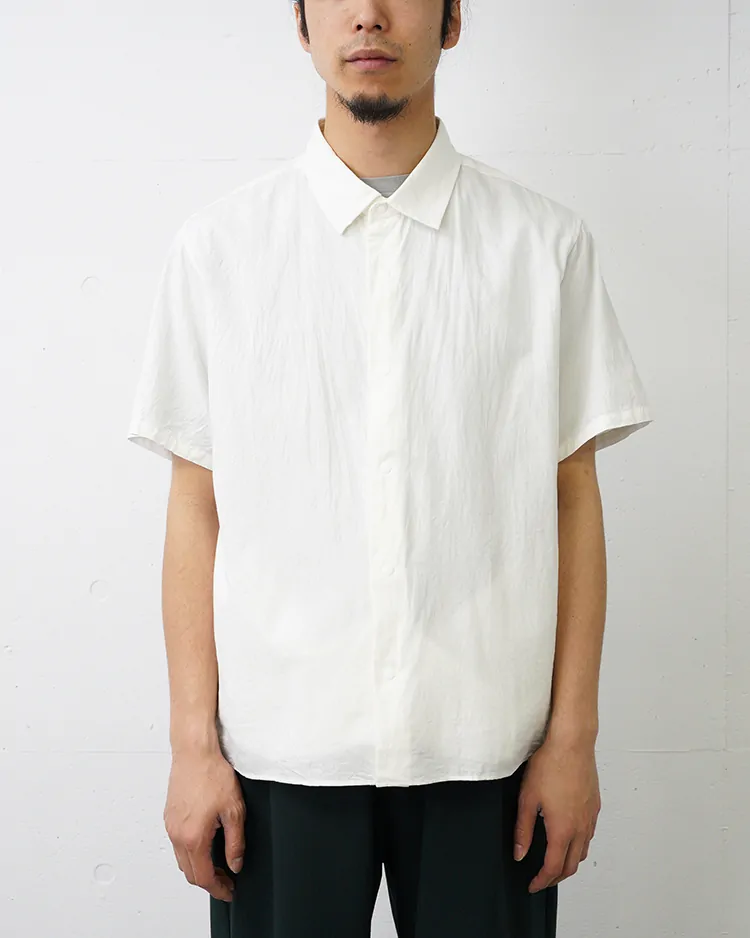 YAECA (MEN) / Comfort Shirt-Relaxed Square S/S / WHITE