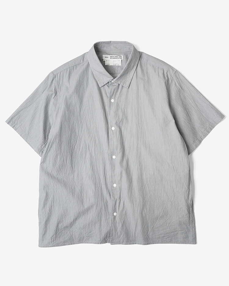 Comfort Shirt-Relaxed Square S/S / HAIRLINE-ST | YAECA (MEN