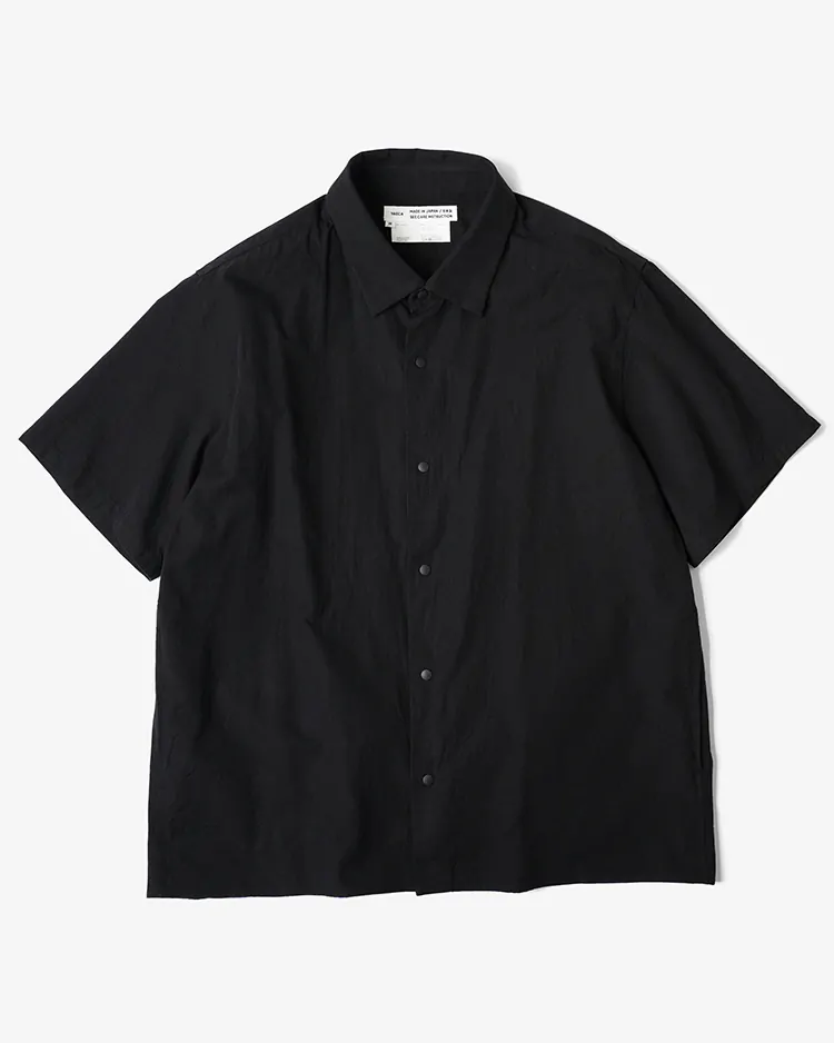 YAECA (MEN) / Comfort Shirt-Relaxed Square S/S / NAVY