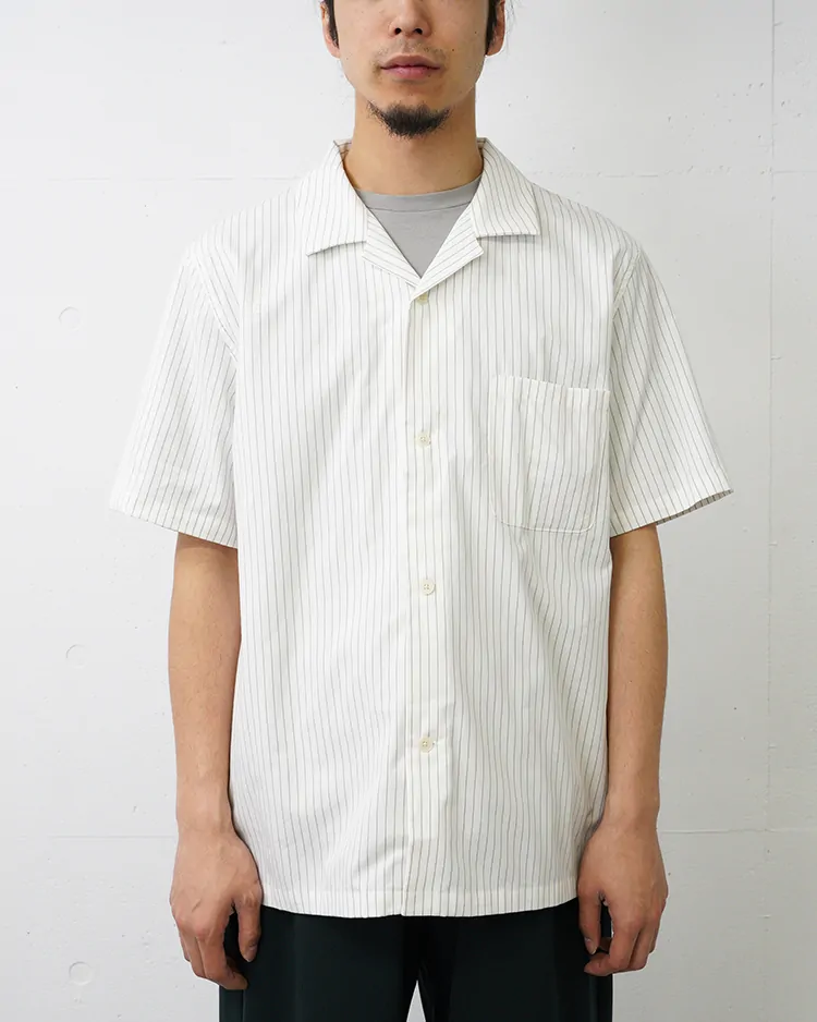 YAECA (MEN) / Short-Sleeve Pajama Shirt / STRIPE