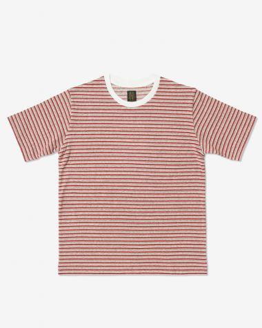  / OCHIWATA BORDER T-SHIRT / WHITE×RED
