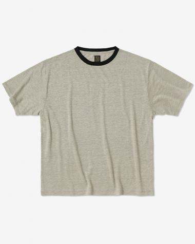  / NORMANDY LINEN T-SHIRT / NATURAL×BLACK