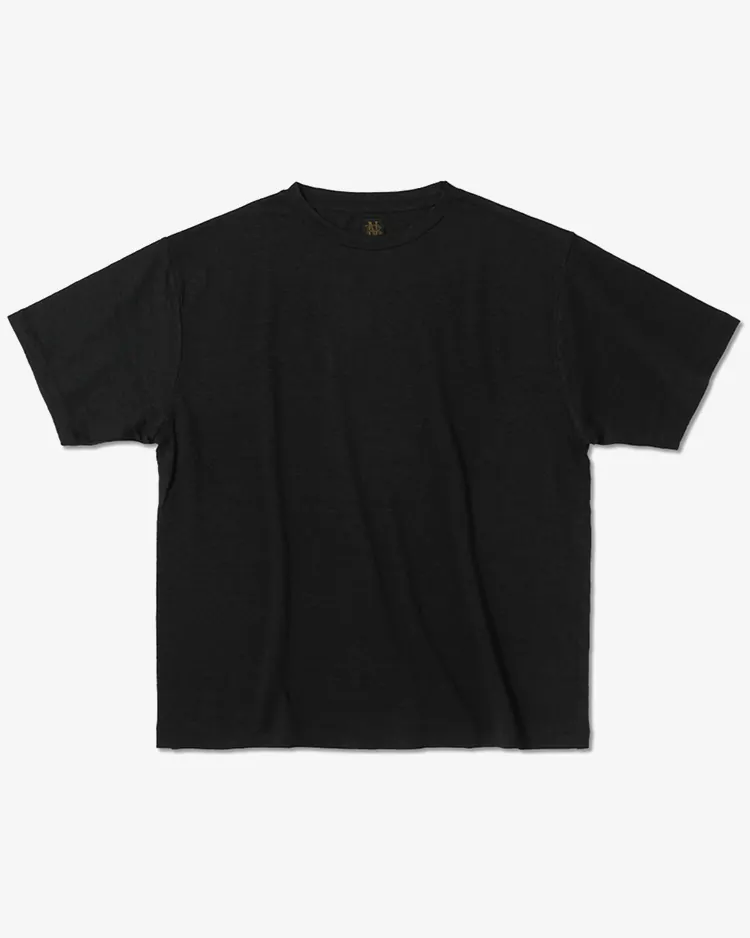 BATONER (MEN) / NORMANDY LINEN T-SHIRT / BLACK