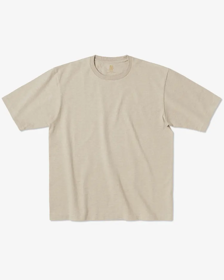 BATONER (MEN) / MERIYASU T-SHIRT HEAVY(PACK) / HEATHER BEIGE 