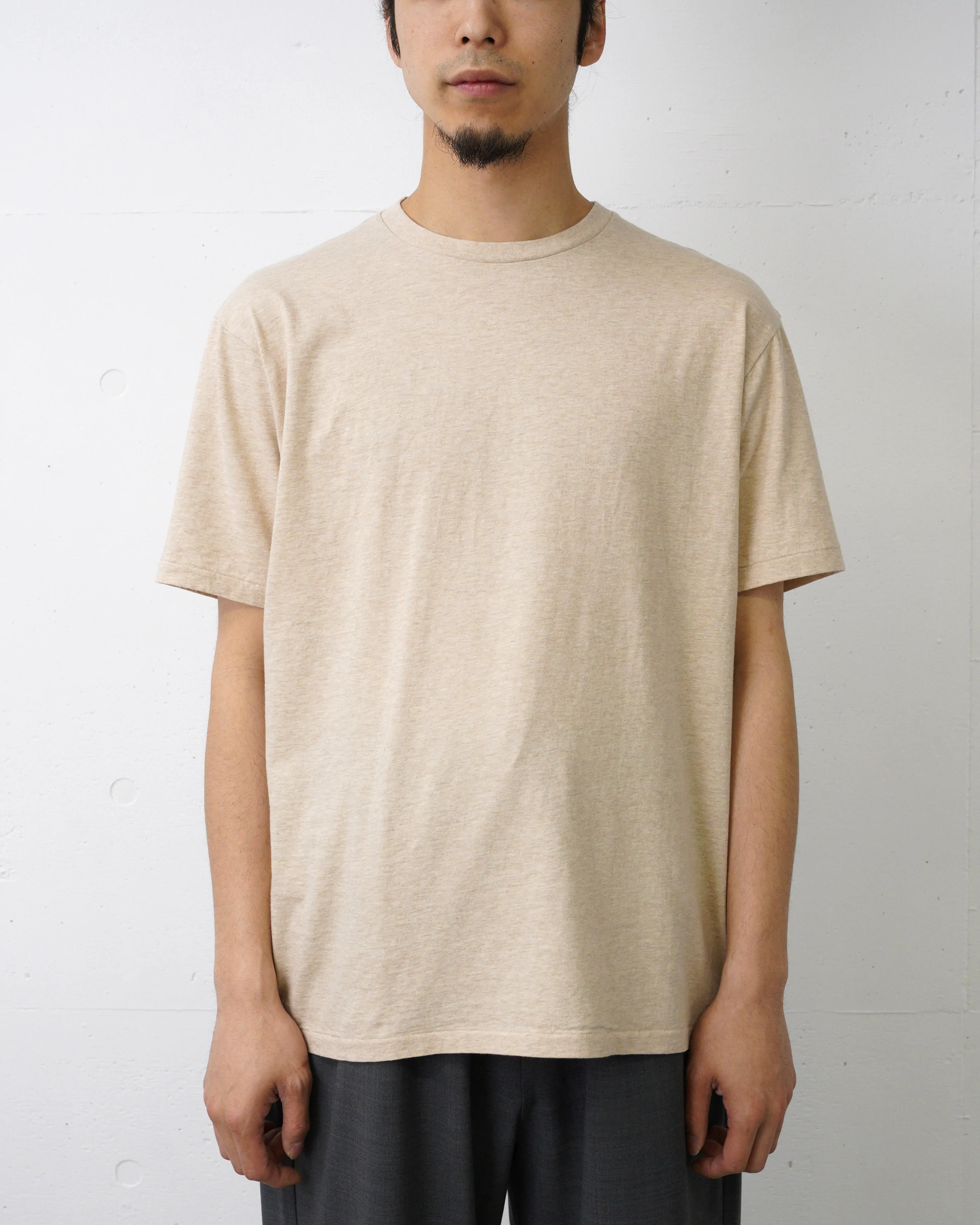 BATONER (MEN) / MERIYASU T-SHIRT LIGHT(PACK) / HEATHER BEIGE 