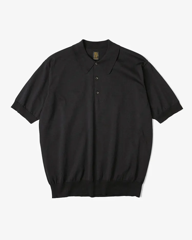 BATONER (MEN) / CARIBBEAN SEAISLAND COTTON POLO SHORT SLEEVE / BROWN