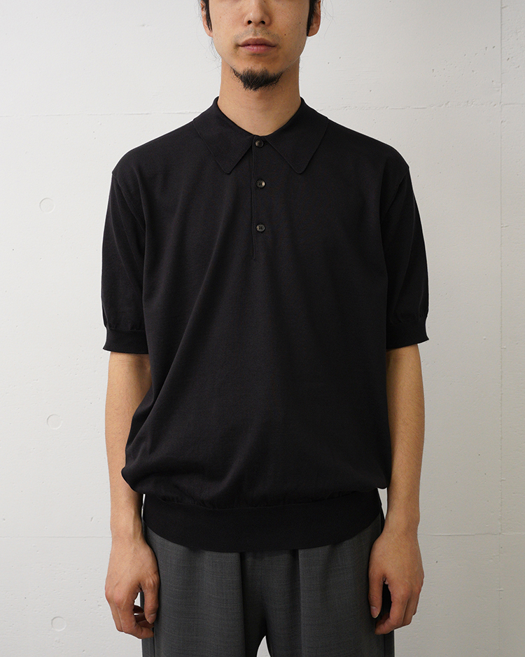 BATONER (MEN) / CARIBBEAN SEAISLAND COTTON POLO SHORT SLEEVE / BROWN