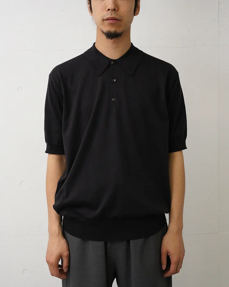 BATONER (MEN) / CARIBBEAN SEAISLAND COTTON POLO SHORT SLEEVE / BROWN